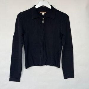 Daniel Girl Zip-Up Collared Cardigan